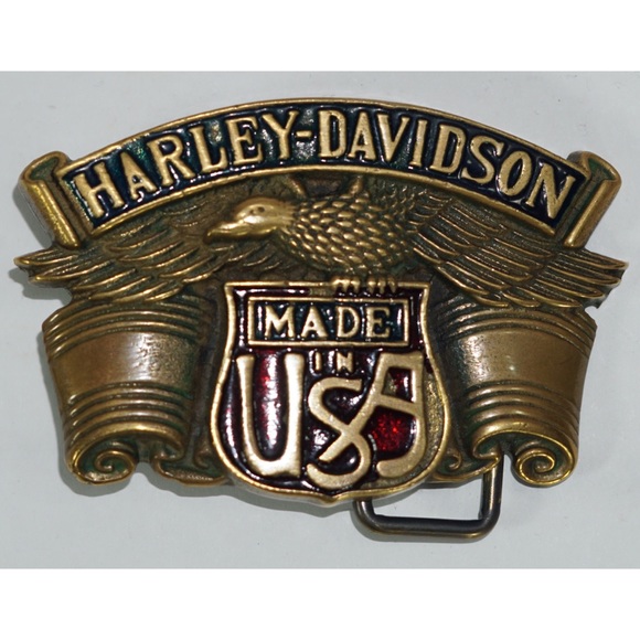 Harley-Davidson Made InThe USA Belt Buckle Vintage - Picture 8 of 8